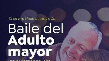 Baile de los Adultos Mayores, el sábado 13 de diciembre en el Delfo Cabrera