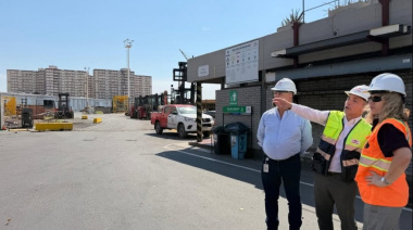 La presidenta del Consorcio de Gestión del Puerto Dock Sud, Mónica Litza, visitó las instalaciones de Loginter